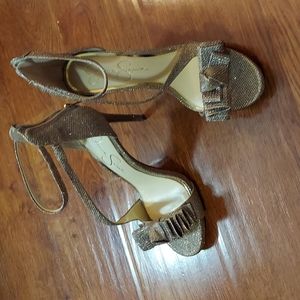 Dazzling Jessica Simpson high heels